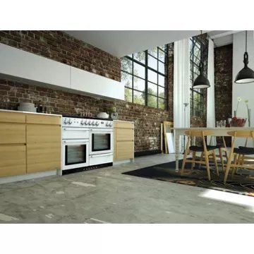 Piano de cuisson mixte FALCON NEXUS 110 BLANC CHROME SATINÉ – Image 2