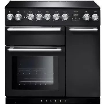 Piano de cuisson induction FALCON NEXUS 90 CHARBON Mat satiné CHROME