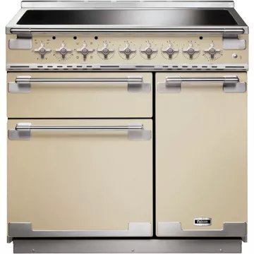 Piano de cuisson induction FALCON ELISE TAB IND 90 CM CREME NICKEL BROSSÉ