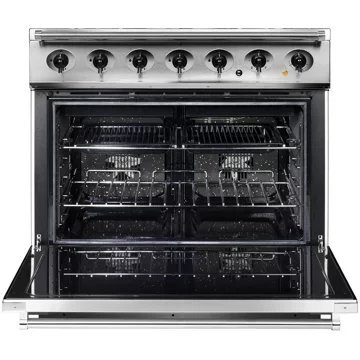 Piano de cuisson induction FALCON Semi Pro 900S 90 BLANC NICKEL BROSSÉ – Image 5