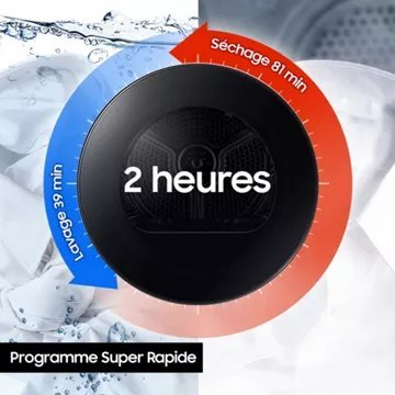 Sèche linge pompe à chaleur SAMSUNG DV90T7240BH – Image 5