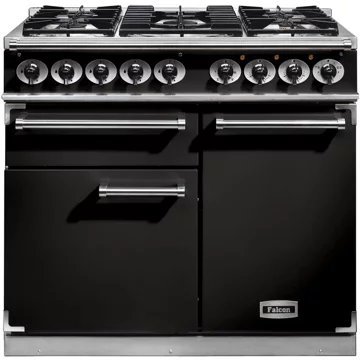 Piano de cuisson gaz FALCON Semi Pro DELUXE 100 NOIR CHROME