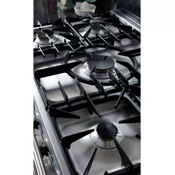 Piano de cuisson gaz FALCON Semi Pro DELUXE 110 FAUVE NICKEL BROSSÉ – Image 3