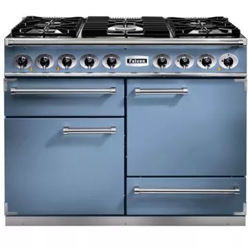 Piano de cuisson gaz FALCON Semi Pro DELUXE 110 BLEU DE CHINE NICKEL
