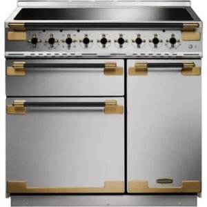 Piano de cuisson induction FALCON ELISE LUXE TAB IND 90 CMINOX et NOIR LAI