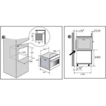 Micro ondes combiné DE DIETRICH DKC4756H – Image 3