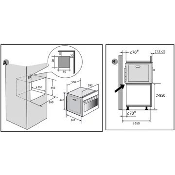 Micro ondes combiné DE DIETRICH DKC4536H – Image 4