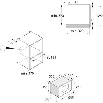 Micro ondes grill encastrable ASKO OM8334S – Image 5