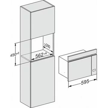Micro ondes grill encastrable MIELE M 2234 SC NR – Image 9