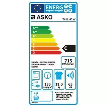 Sèche linge à évacuation ASKO T411VD.W – Image 9