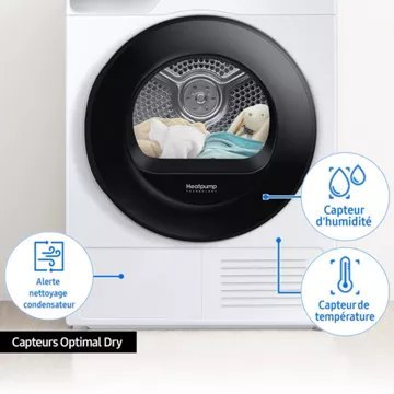 Sèche linge pompe à chaleur SAMSUNG DV80T5220AW – Image 9