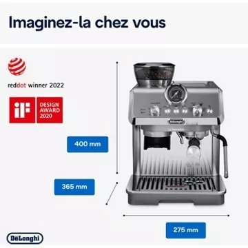 Expresso broyeur DELONGHI Specialista Arte Evo EC9255.M Metal – Image 8