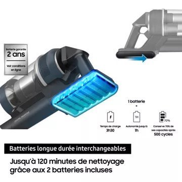 Aspirateur balai SAMSUNG Jet 95 Pet 2 Batteries VS20C95D2TK – Image 8