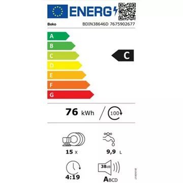 Lave vaisselle encastrable BEKO BDIN38646D SlideFit – Image 3