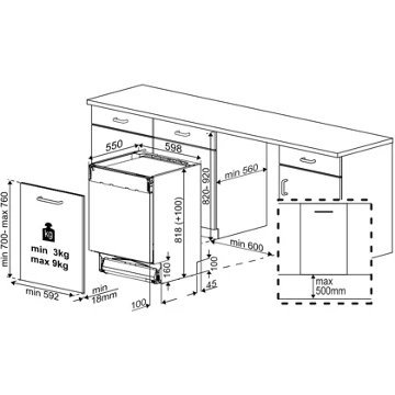 Lave vaisselle encastrable BEKO BDIN38646D SlideFit – Image 8