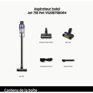 Aspirateur balai SAMSUNG Jet 75E Pet VS20B75BGR4 – Image 3