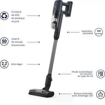 Aspirateur balai ELECTROLUX ELX 700 EP71UB14DB