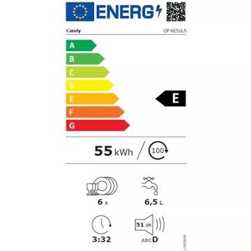 Mini lave vaisselle CANDY CP 6E51LS – Image 3