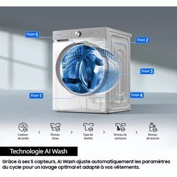 Lave linge hublot SAMSUNG WW90DG6U85LK Bespoke – Image 8