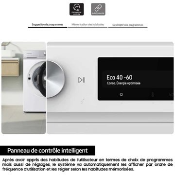 Lave linge hublot SAMSUNG WW90DG6U85LK Bespoke – Image 11
