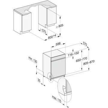 Lave vaisselle encastrable MIELE G 5410 SCi BB – Image 8
