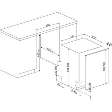 Lave vaisselle encastrable SMEG STL323AL – Image 10
