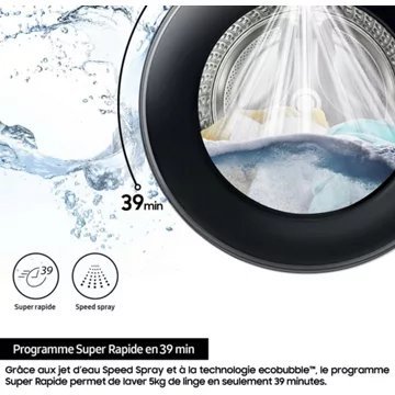 Lave linge hublot SAMSUNG WW11DG5B25AB – Image 9