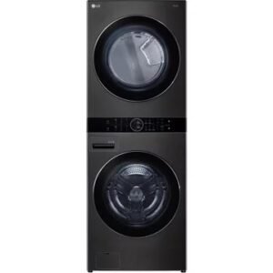 Lave linge séchant hublot LG F761TOWERB Washtower