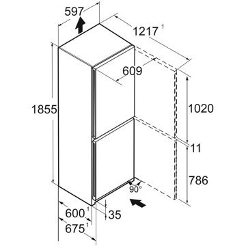Réfrigérateur combiné LIEBHERR CBNc5223-22 BioFresh – Image 15