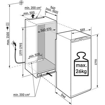 Réfrigérateur 1 porte encastrable LIEBHERR IRBAc5190-22 BioFresh – Image 7