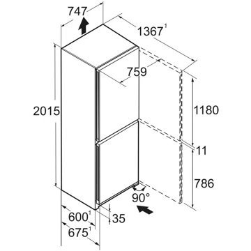 Réfrigérateur combiné LIEBHERR CNsfd7723 – Image 10