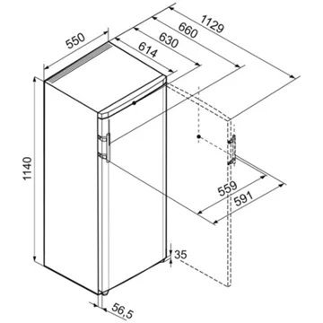 Réfrigérateur 1 porte LIEBHERR Ke230-26 – Image 6