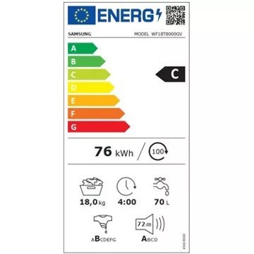 Lave linge hublot SAMSUNG WF18T8000GW – Image 10