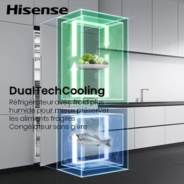 Réfrigérateur combiné encastrable HISENSE RB3B280SAWE – Image 10