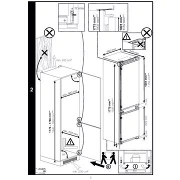 Réfrigérateur combiné encastrable BEKO BCNA306E5SN – Image 3